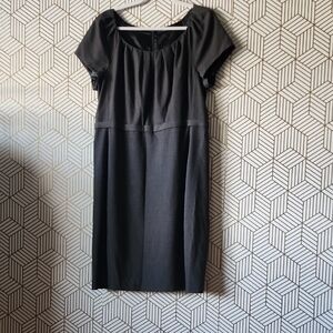 Tahari Charcoal Midi Dress